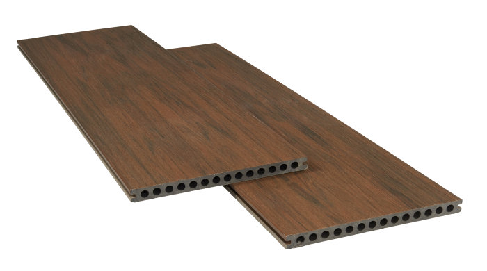 Kirkedal Heimdal terrassebrædder komposit Oak/Hardwood 22×300×6000 mm